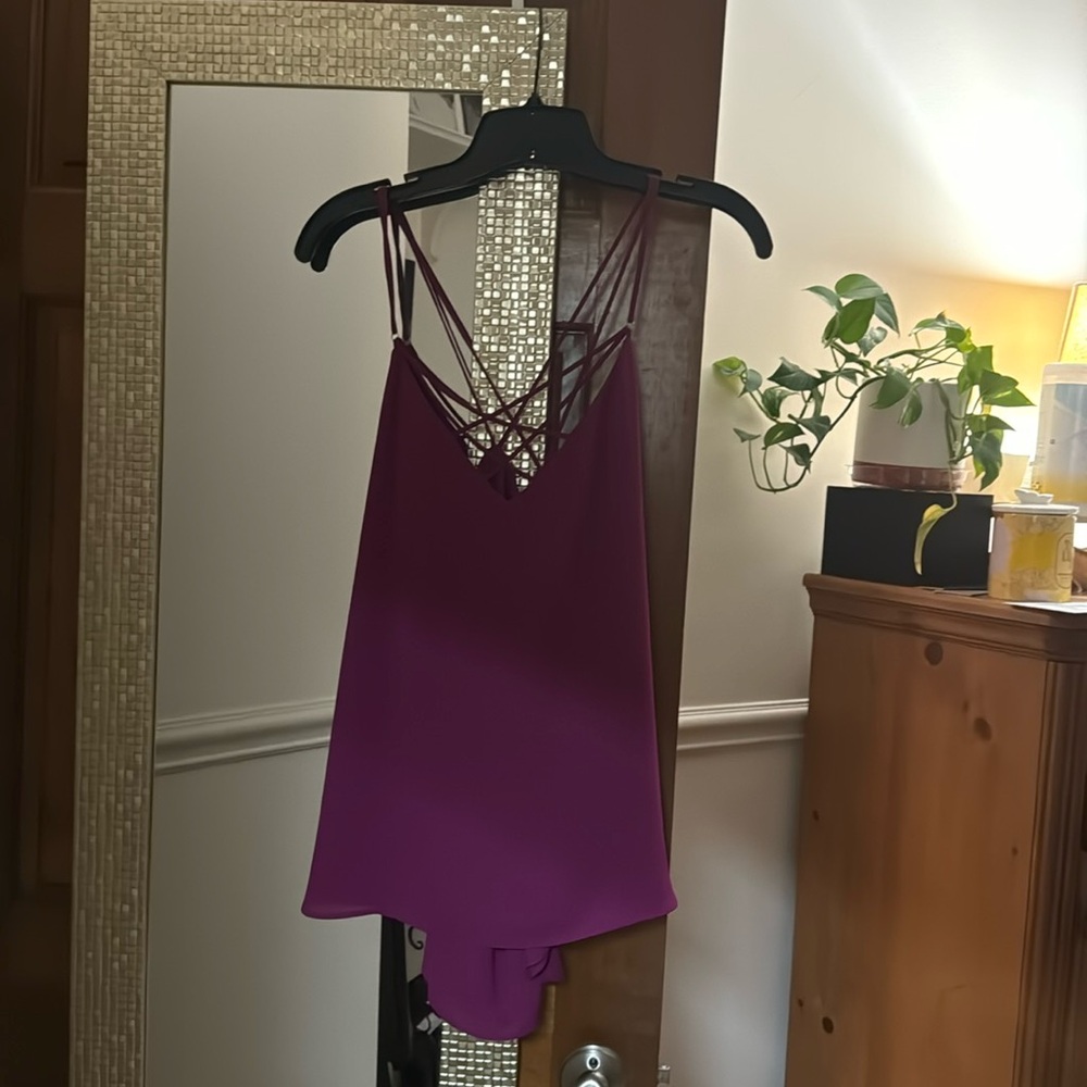Purple dressy tank NWT